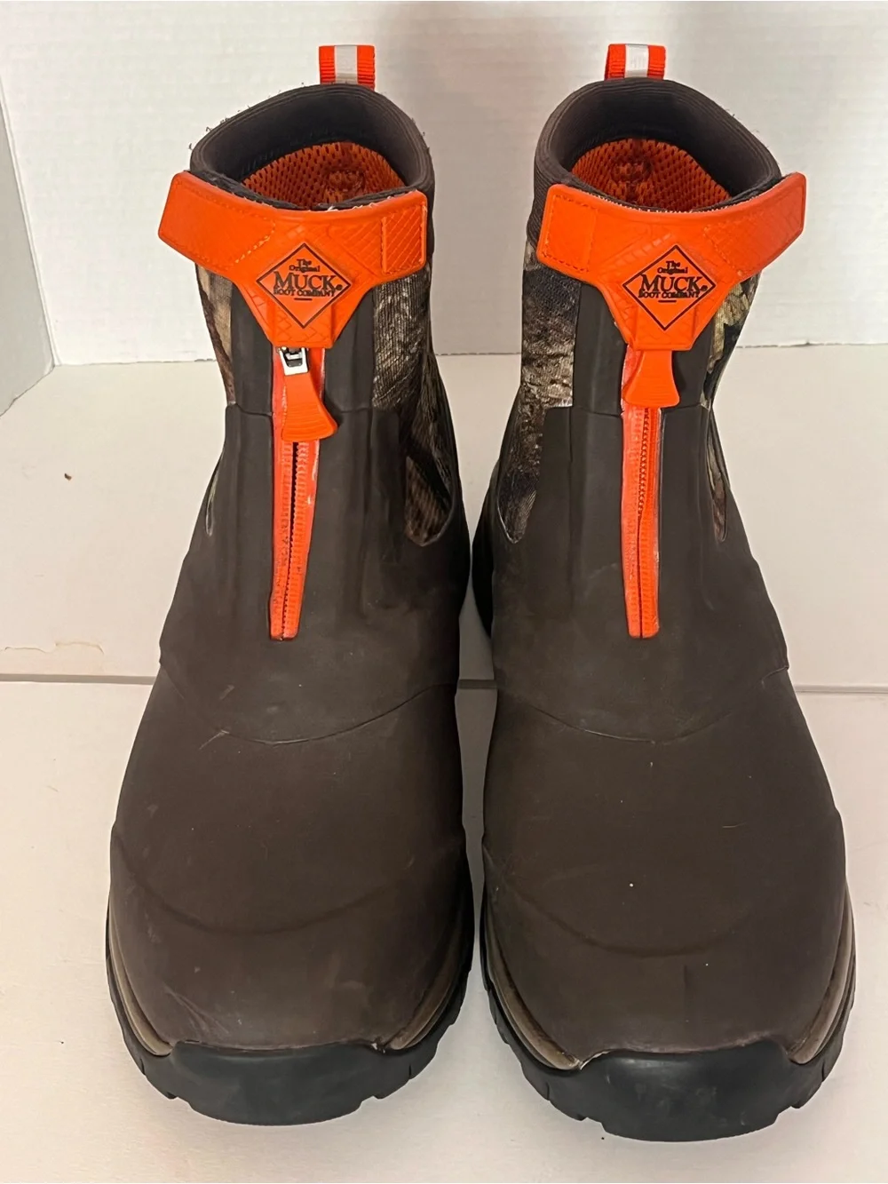 Original Muck Boot Co Men's Apex Mid Zip Boots Mens 13 Camo Waterproof w/Flaw